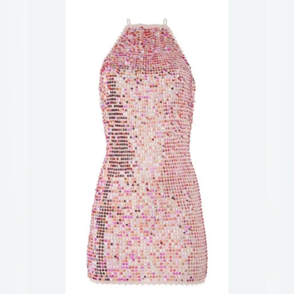 Retrofete Multicolor Sequin Mini Dress